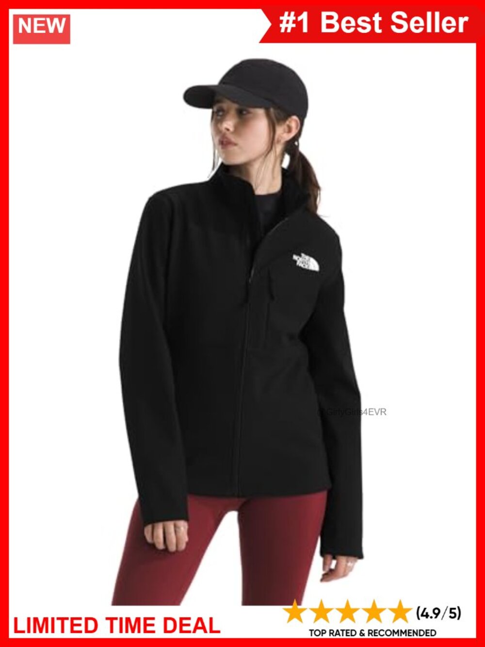 North Face Apex Bionic 3 Softshell Jacket Wind Water Resistant Women's